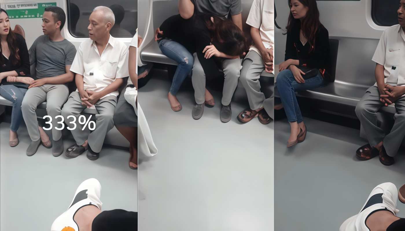 Metro Blowjob Viral MMS Leak– Shameless Girl With Low Self-Esteem Public Suck