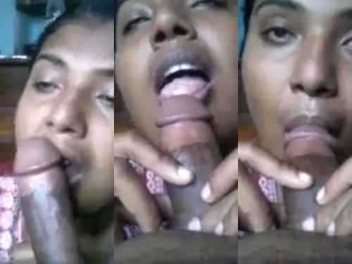 Horny Mallu Aunty giving blowjob to her husband