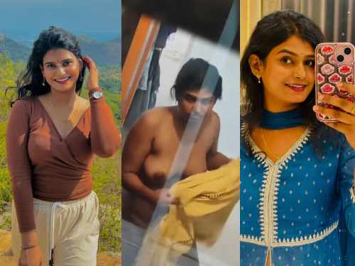 Banglore Hot Girl Nude Bathing Captured by Neighbour Boy