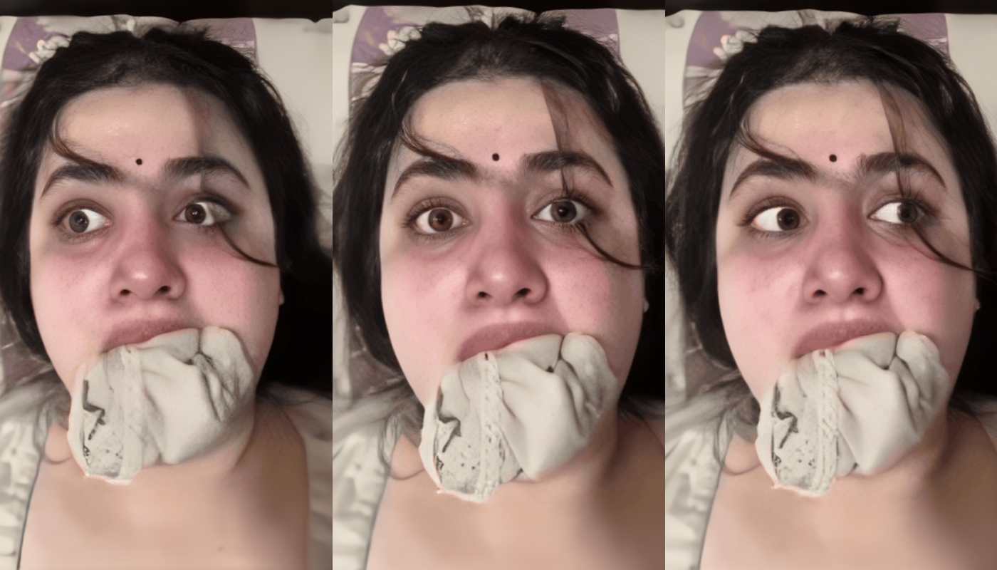 Crying Woman With Panties in Mouth Viral Instagram Reel Part 2
