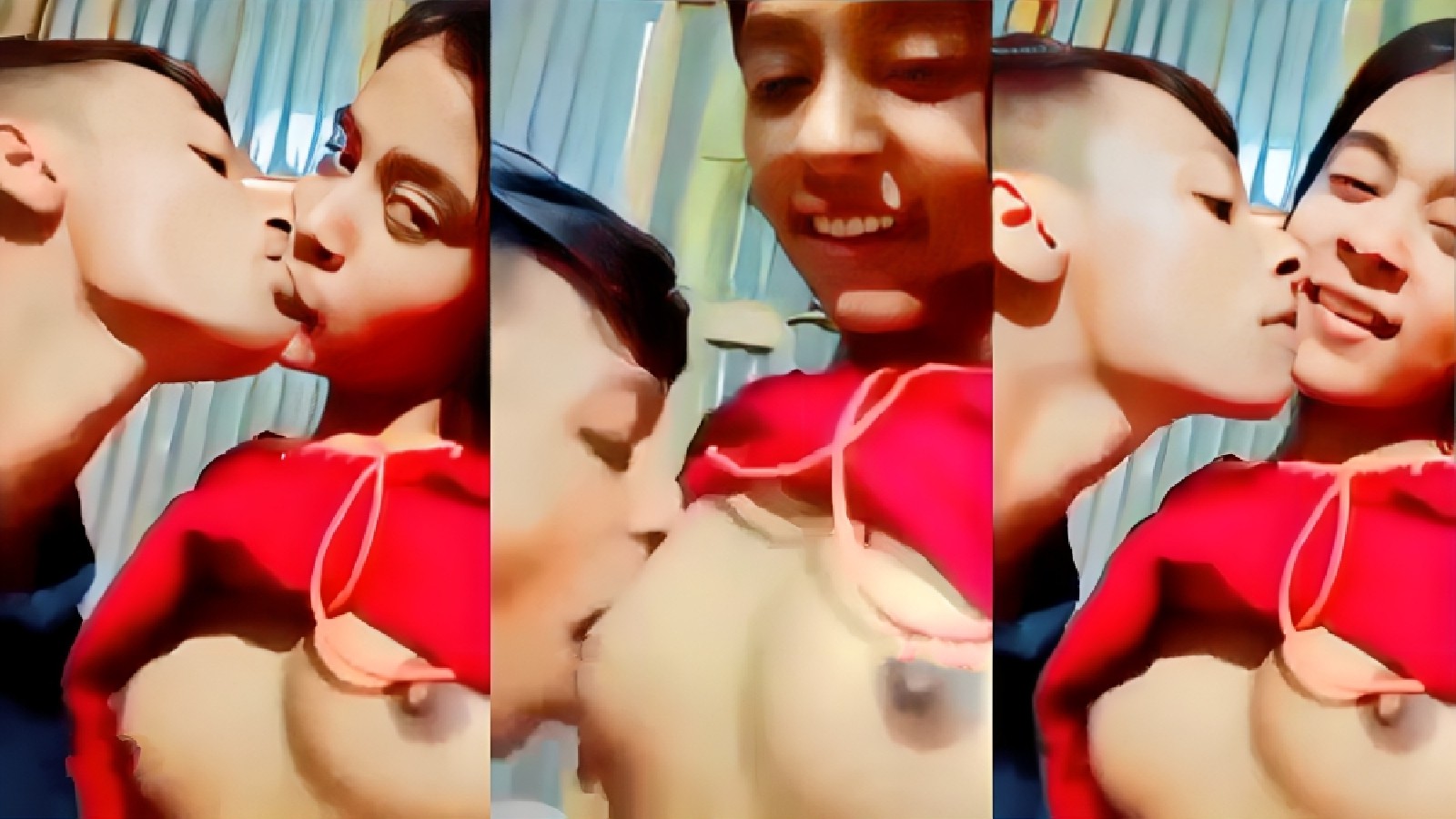 Horny Hot GF BF Boob Sucking Sex