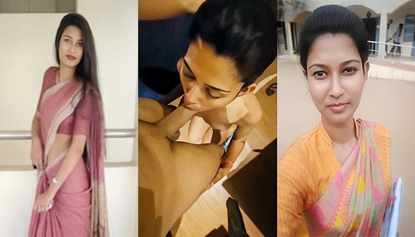 Desi Horny Teacher Threesome and Deep BJ and Cam ON Face With Students