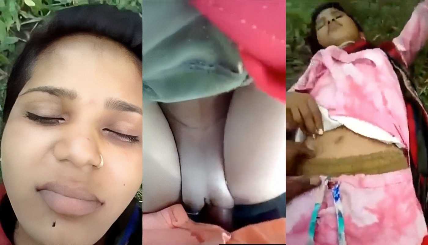 Aunty Affair With Village Boy Having Sex at Outside