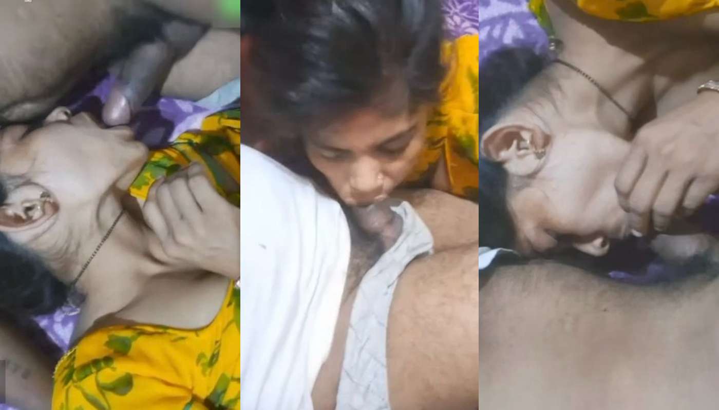 Yellow Dress Sexy Wife Sucking Husband Dick Desi Sex Video