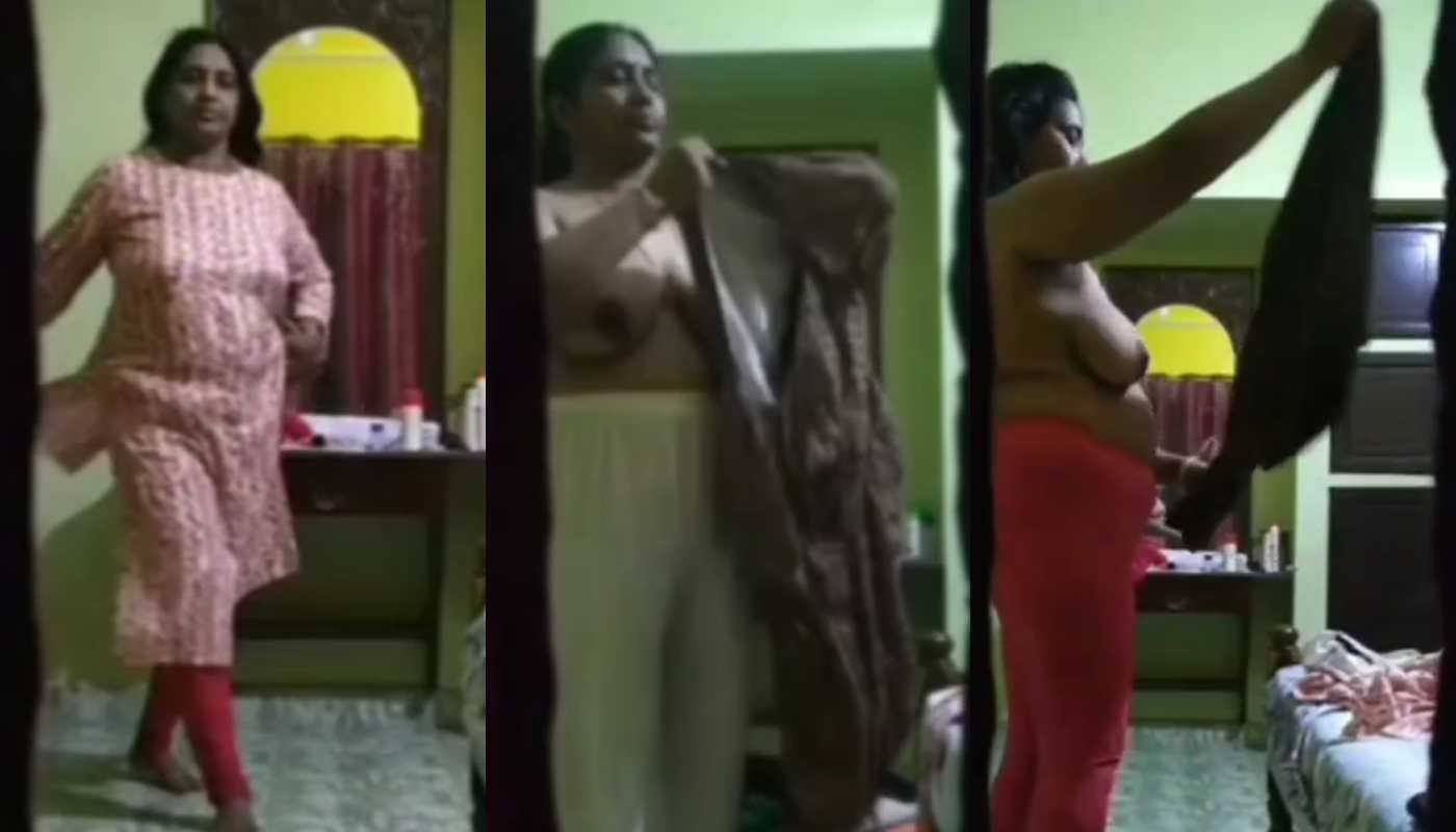 Big Boobs Mom Dress Changing Hidden Captured By Her Own Son