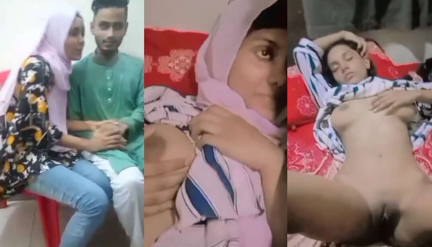 Muslim Pink Hijab Village Girlfriend Giving Blowjob To Lover