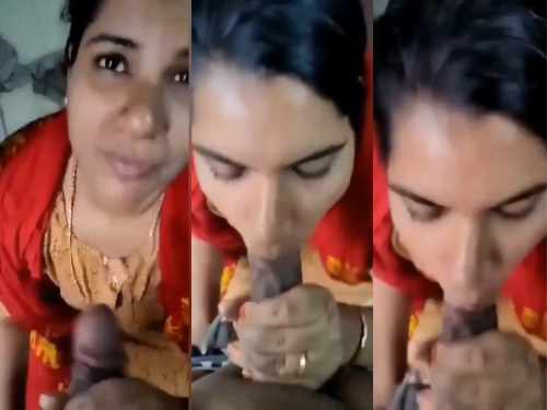 Kannada Bhabhi Giving Handjob and Sucking Dick