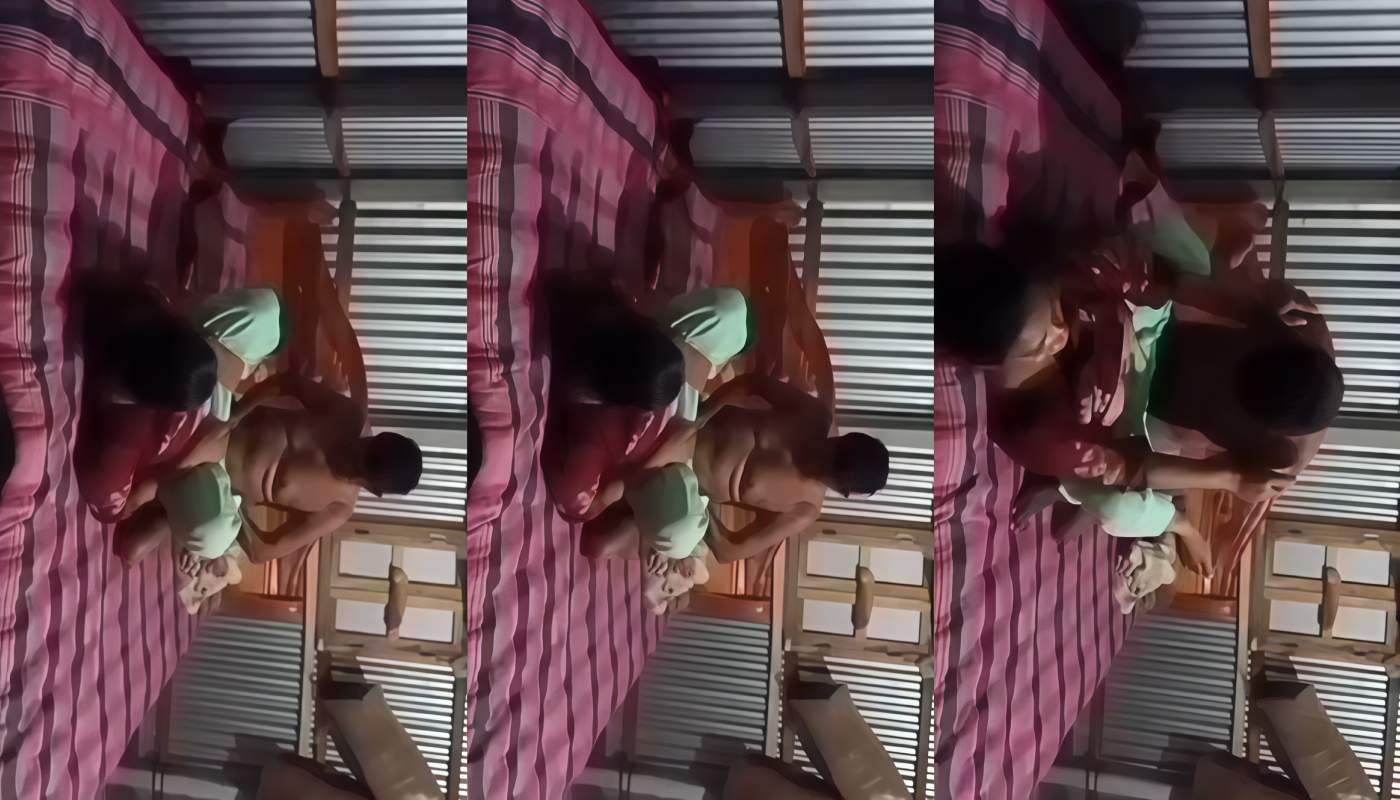 Village Bhabhi in Redd Dress and Paajama Fucked By Lover Whern Husband Not At Home