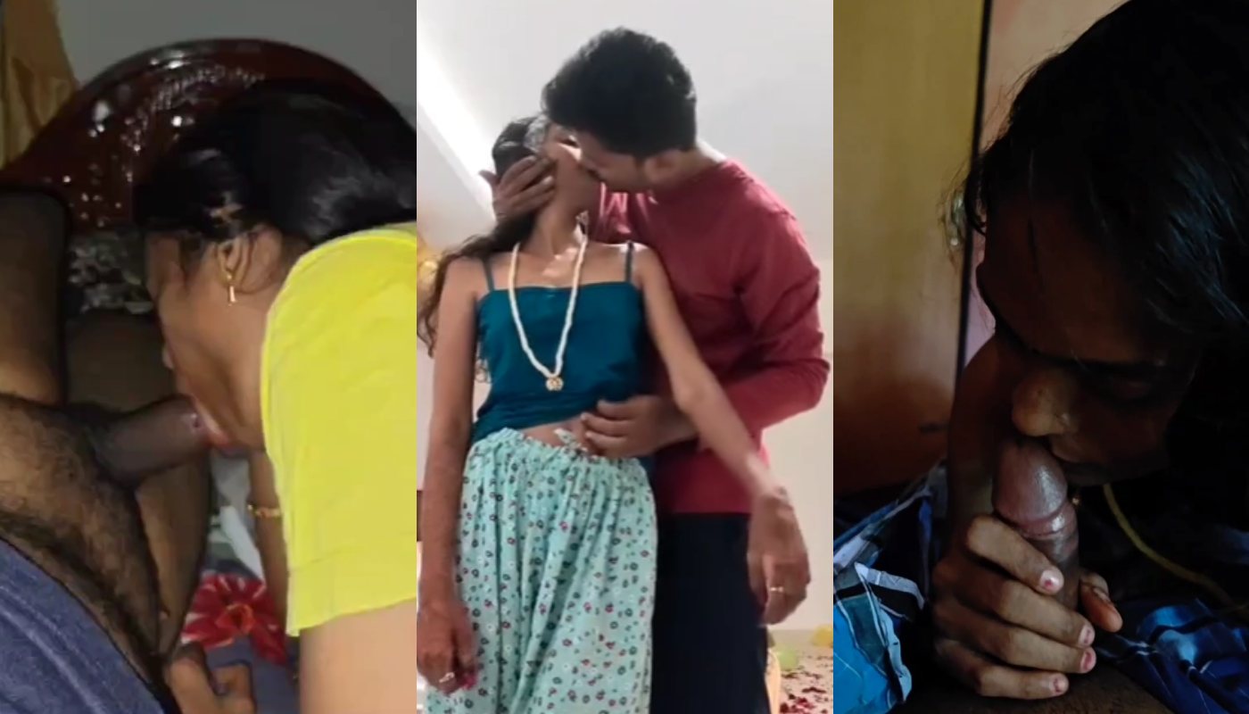 Slim Tamil Wife Anniversary Night Romance Giving Blowjob Nude Captured By Cuck Husband