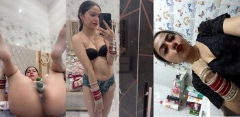 Slim Sexy Newly married Wife Fucking Her Own Pussy With Cucamber