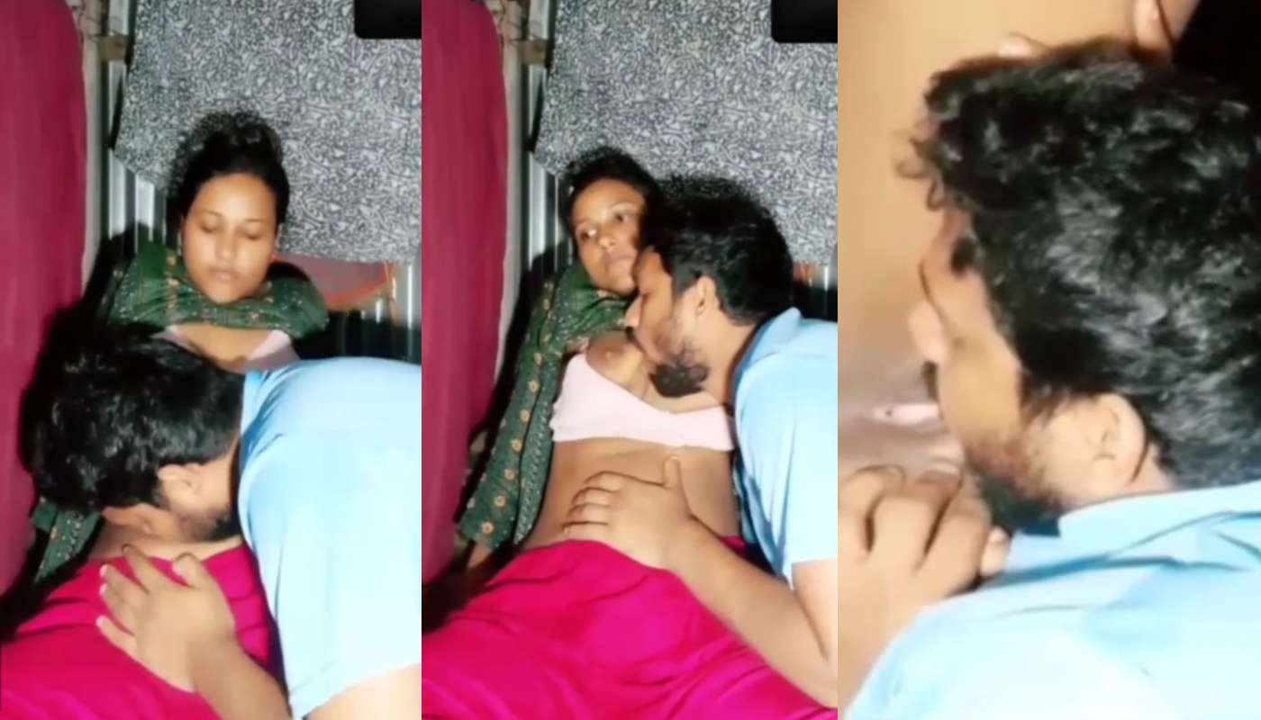 Horny Husband Kissing Wife Belly Sucking Boobs and licking Pussy Desi village Sex
