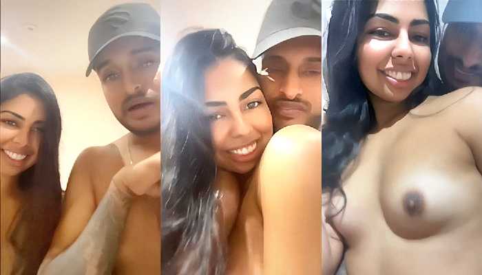 Desi NRI Couple Abroad Outdoor Blowjob & Naked Room Celebration