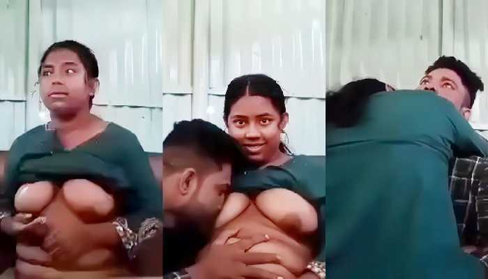 Village Horny Lover Sucking Big Boobs and cow girl sex in sofa sex