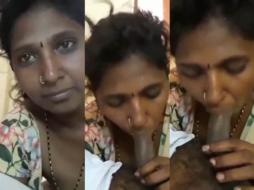 Hot kannada mom sucking her lover uncle