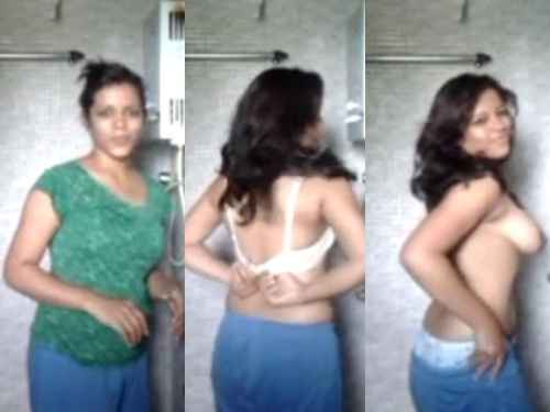 Horny Marathi Indian Babe Taking Shower