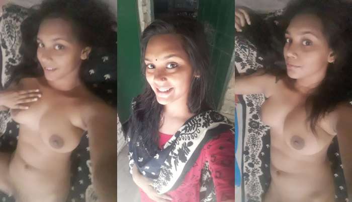 Horny girl pressing boobs fingering her wet pussy