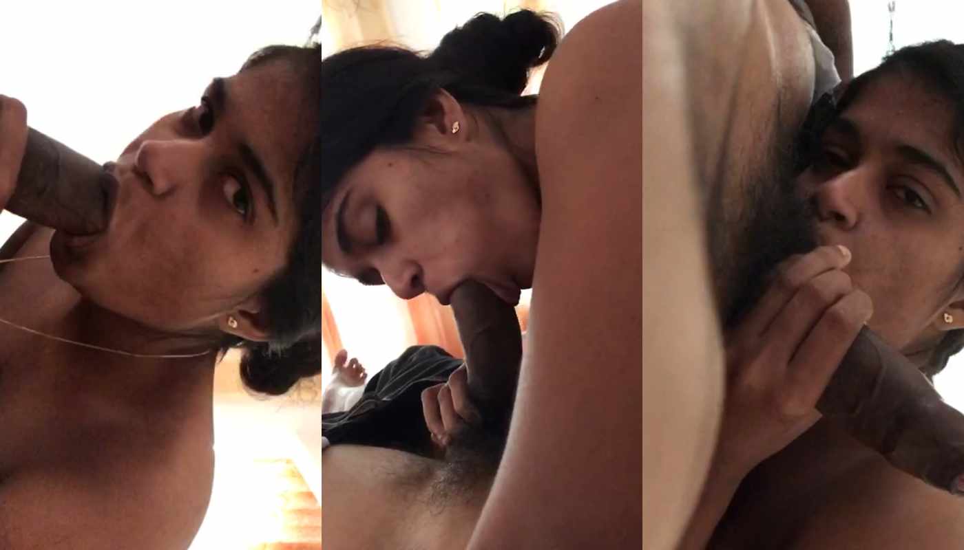 Tamil Horny Girl Sucking Lovers Big Dick & Balls