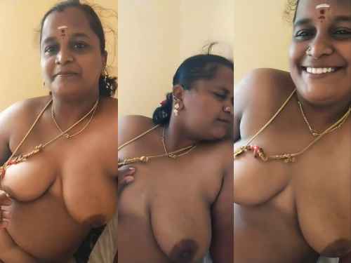 Mallu aunty ko maja aaya jab uske lover nai uske bade boobs dabaya