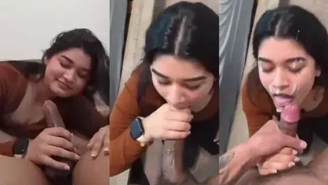 Desi49 Cute College Girl Sidra's Blowjob Cum-facial