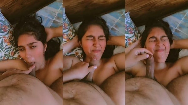 Cute sexy girl ka deep blowjob or facial video