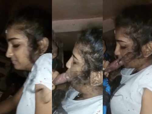 Telugu White dress Woman Desi Blowjob sex
