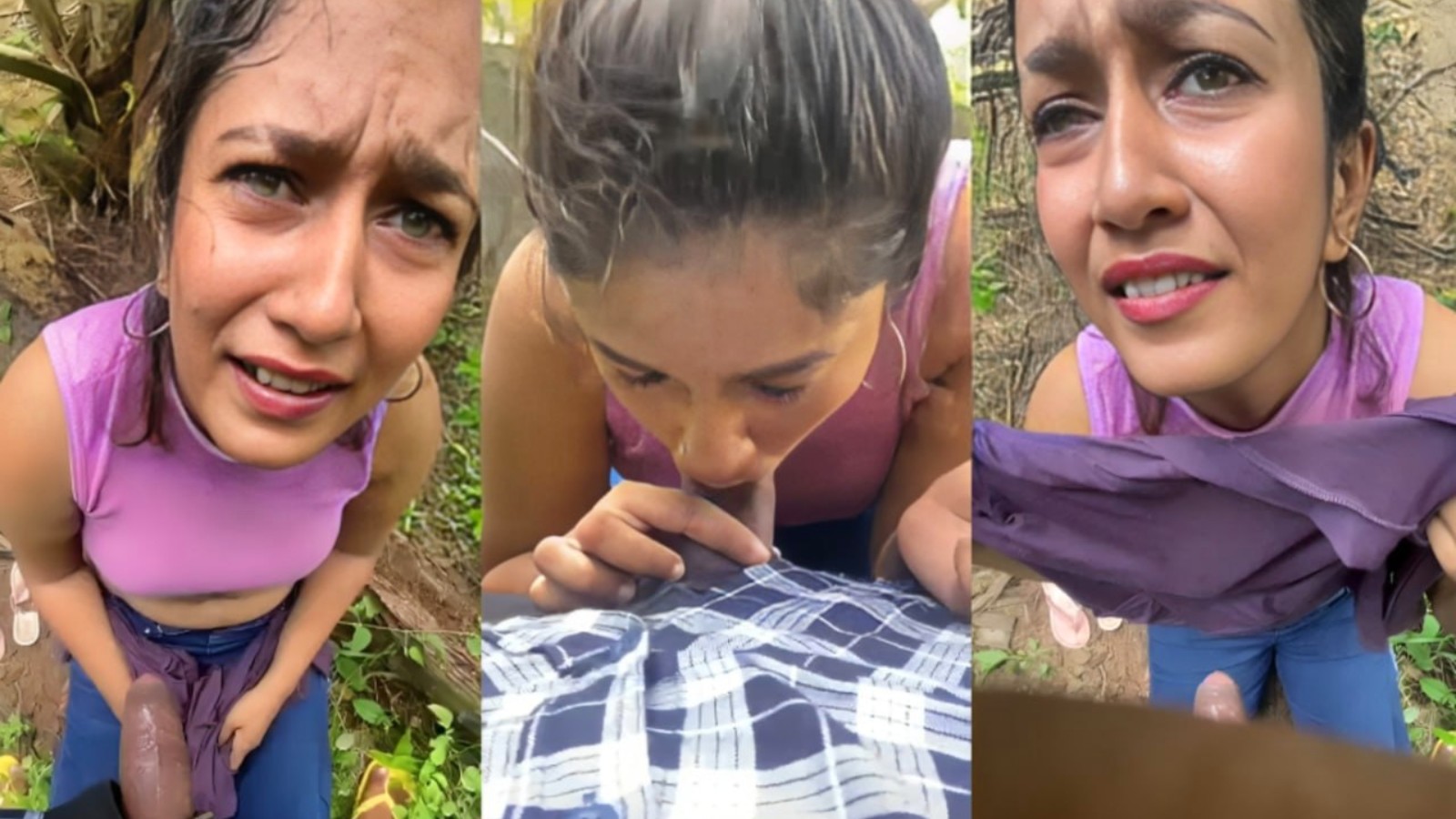 Lankan High Class Gf Outdoor Blowjob