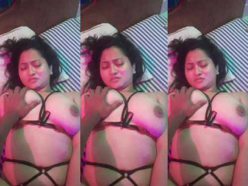 Chubby bengali boudi fucking in black sexy lingerie