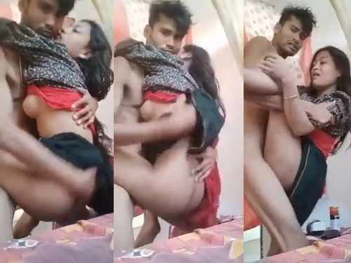 Sexy Girlfriend lifted fucked by her Bengali boyfriend