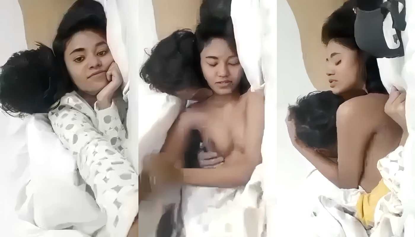 Cute Bengali GF in White Dress First Time Oyo Roomdate Hot Sex Clip With BF