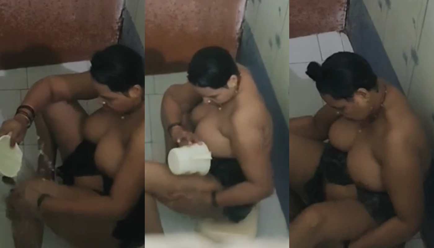 Huge Boobs Chubby Bhabhi Nude Bath Hidden Cam Record By Neighbour Boy
