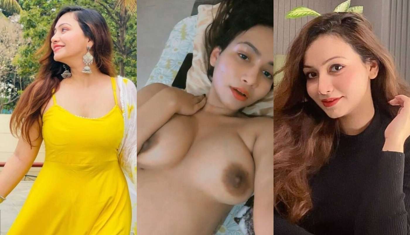 Very Cute Sexy Girlfriend Showing Her Nude Boobs in Hot Black Panty