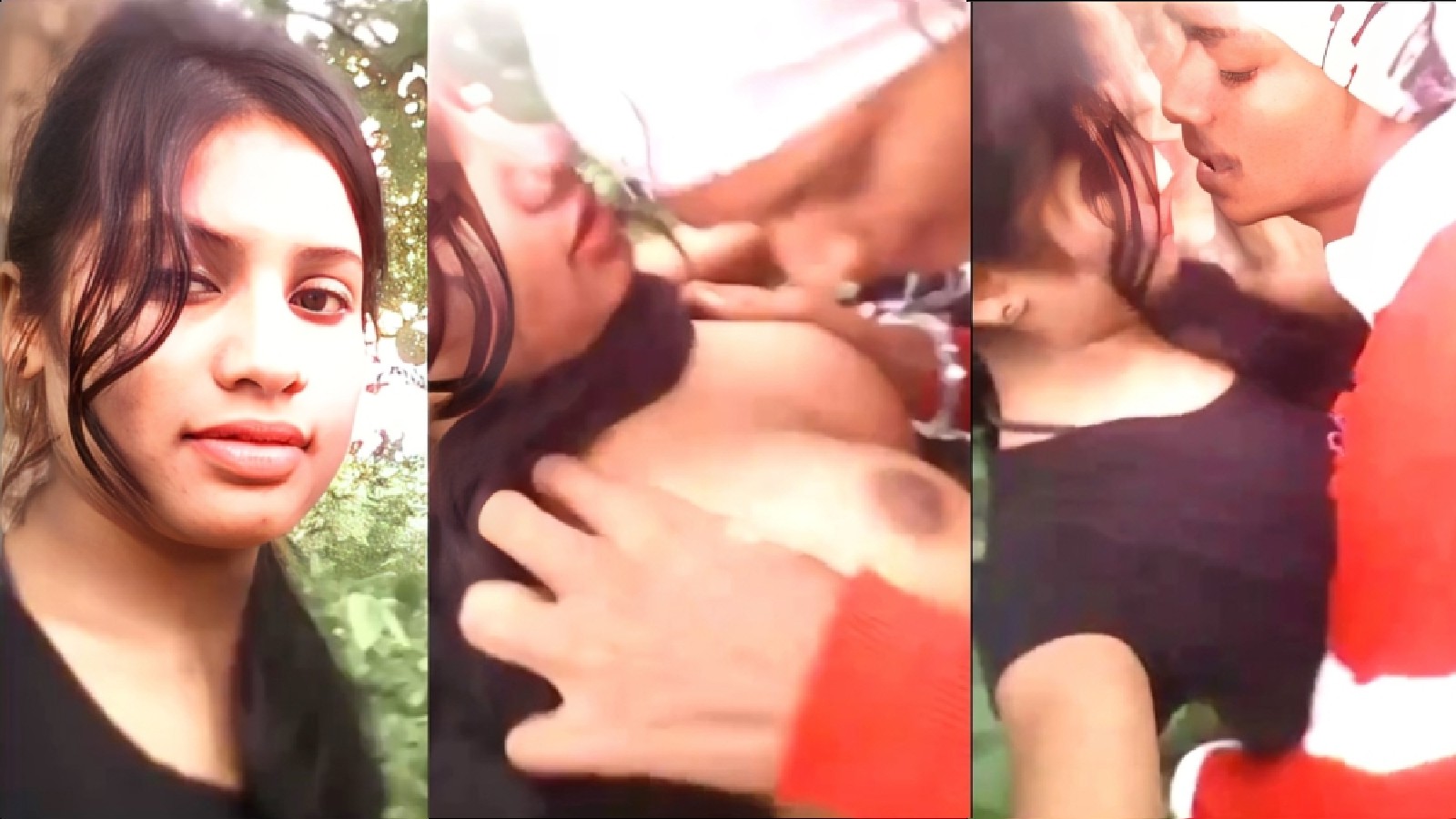 Hot Girl Outdoor Boob Sucking