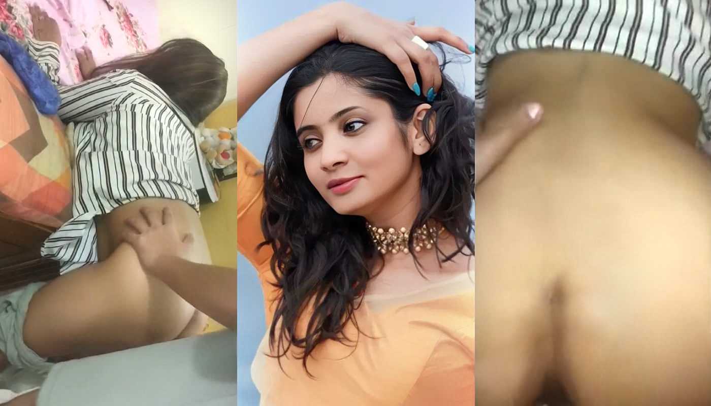 Cute Girlfriend in White check Shirt Blowjob and Doggy Style Fucking