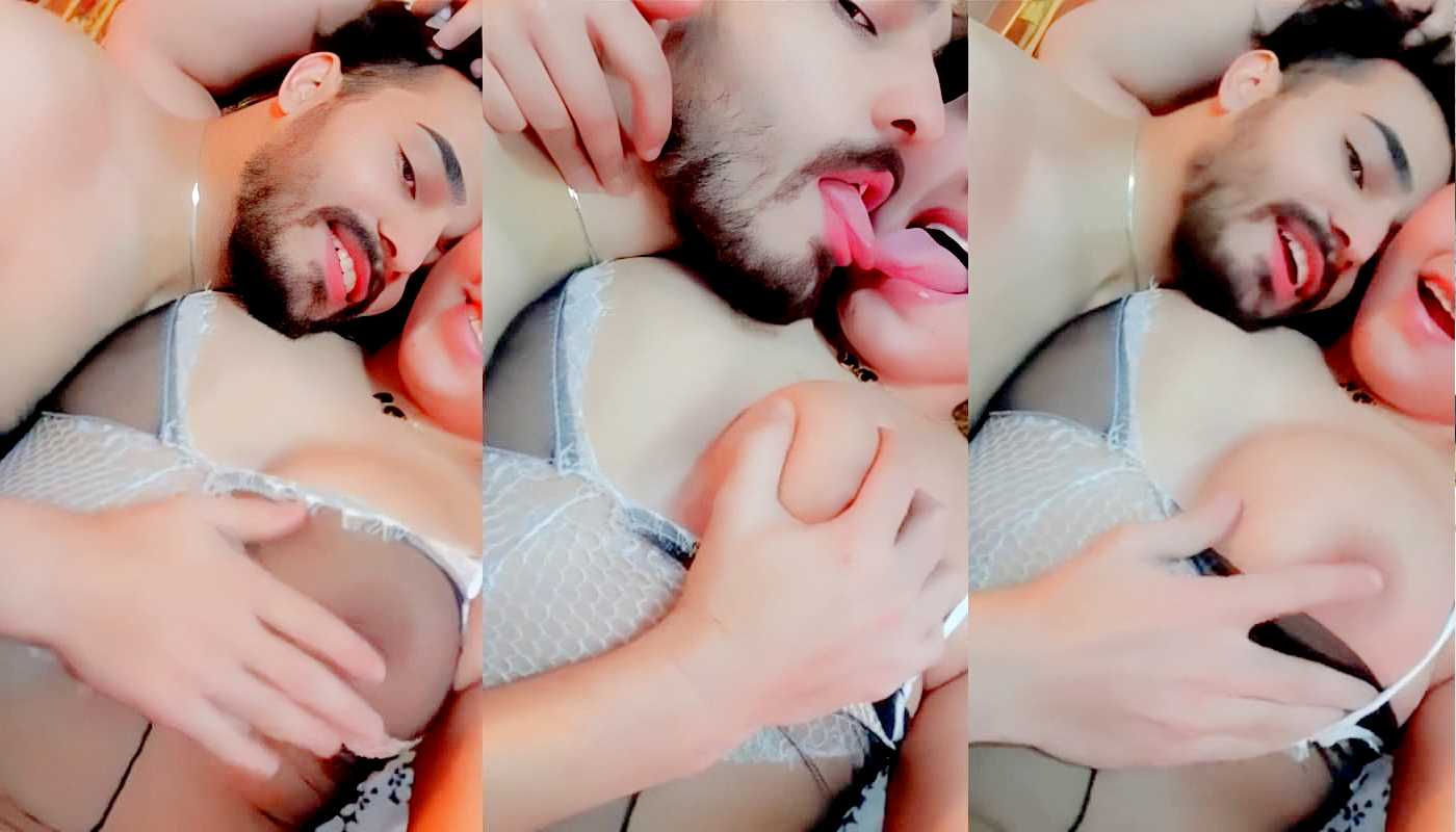 Sexy Hot Desi Couple Records Romantic Fuck – Cuddling Boobies Play & Moans